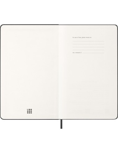 Kalendermärkmik Moleskine 2027 13x21cm, nädal H, kõvad kaaned, must