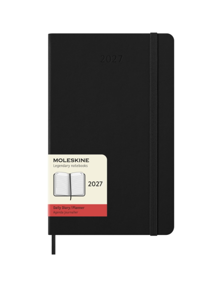 Moleskine Planner 2027, 13×21 cm, Daily, Hard Cover, Black