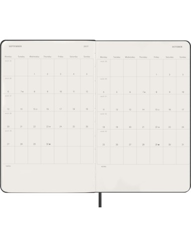 Moleskine Planner 2027, 13×21 cm, Daily, Hard Cover, Black