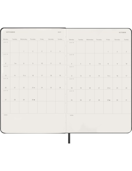 Moleskine Planner 2027, 13×21 cm, Daily, Hard Cover, Black