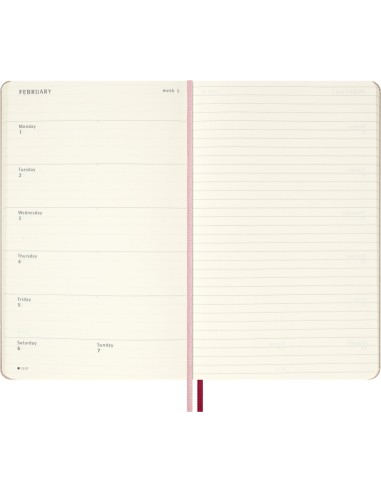 Moleskine Sakura 18-Month Planner 2026/2027, 13×21 cm, Weekly Horizontal, Hard Cover