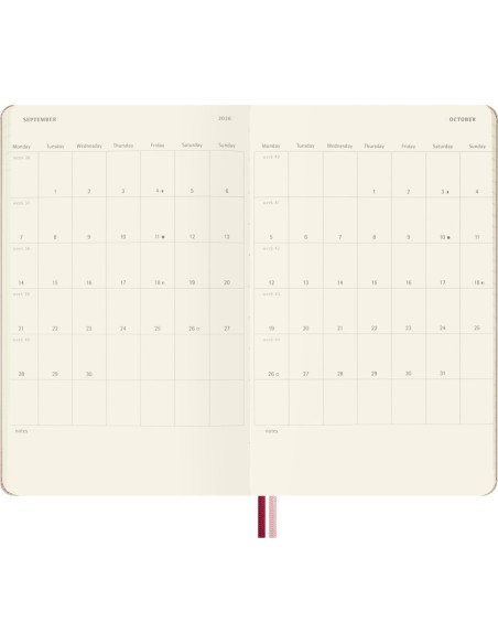 Moleskine Sakura 18-Month Planner 2026/2027, 13×21 cm, Weekly Horizontal, Hard Cover