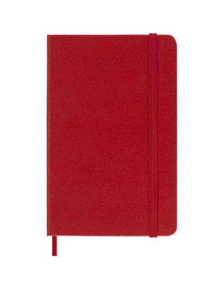 Moleskine Planner 2027, 9×14 cm, Weekly, Hard Cover, Red