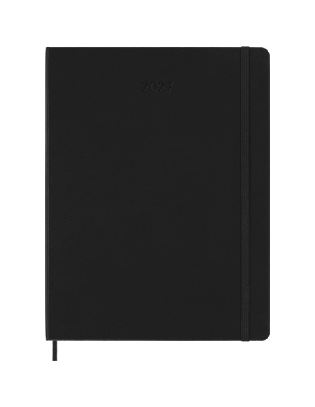 Kalendermärkmik Moleskine PRO 2027 13x21cm, nädal V, kõvad kaaned, must