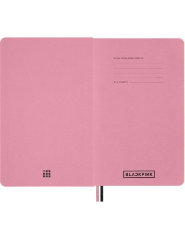 Kalendermärkmik Moleskine Blackpink 18kuud 2026/27 13x21cm, nädal H, kõvad kaaned