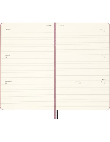 Moleskine BLACKPINK 18-Month Planner 2026/2027, 13×21 cm, Weekly Horizontal, Hard Cover