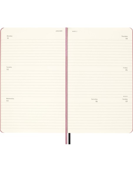 Moleskine BLACKPINK 18-Month Planner 2026/2027, 13×21 cm, Weekly Horizontal, Hard Cover