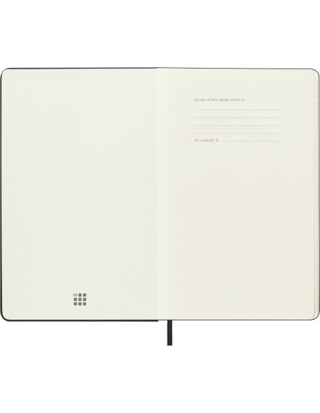 Kalendermärkmik Moleskine 18kuud 2026/27 13x21cm, nädal, kõvad kaaned, must
