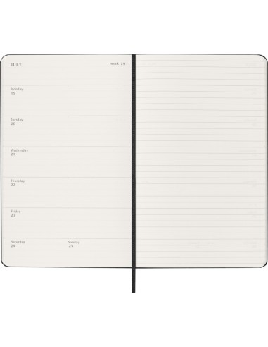 Moleskine 18-Month Planner 2026/2027, 13×21 cm, Weekly, Hard Cover, Black