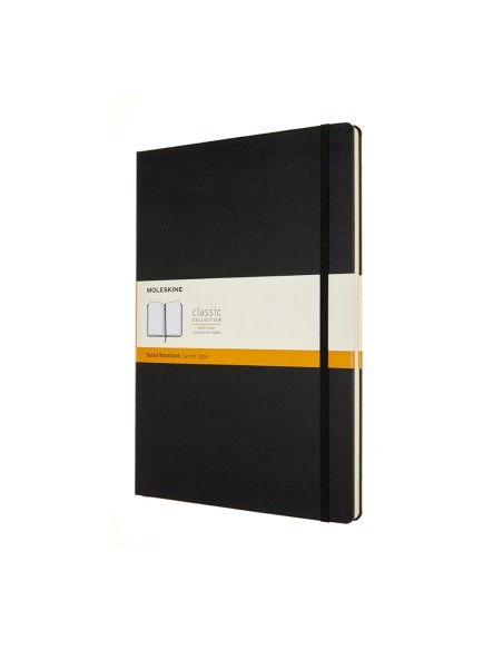 *Märkmik Moleskine A4 21x29.7cm, jooneline, kõvad kaaned, must