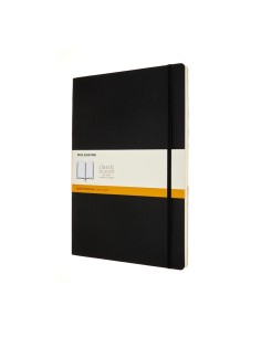 Märkmik Moleskine A4 21x29.7cm, jooneline, pehmed kaaned, must