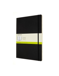 Märkmik Moleskine A4 21x29.7cm, valge, pehmed kaaned, must