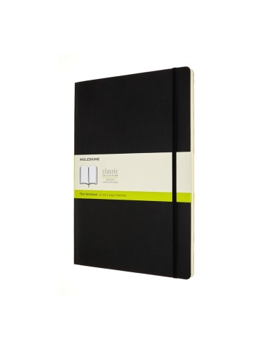 Märkmik Moleskine A4 21x29.7cm, valge, pehmed kaaned, must