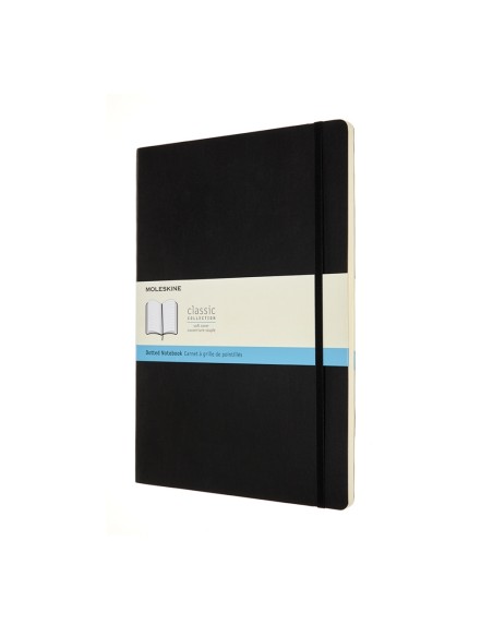 *Märkmik Moleskine A4 21x29.7cm, täpiline, kõvad kaaned, must