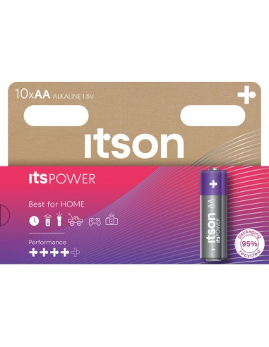 Battery itson by Panasonic itsPOWER Alkaline AA 10pcs