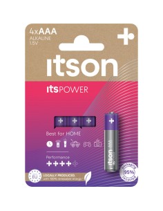 Patarei itson by Panasonic itsPOWER Alkaline AAA 4tk/pk