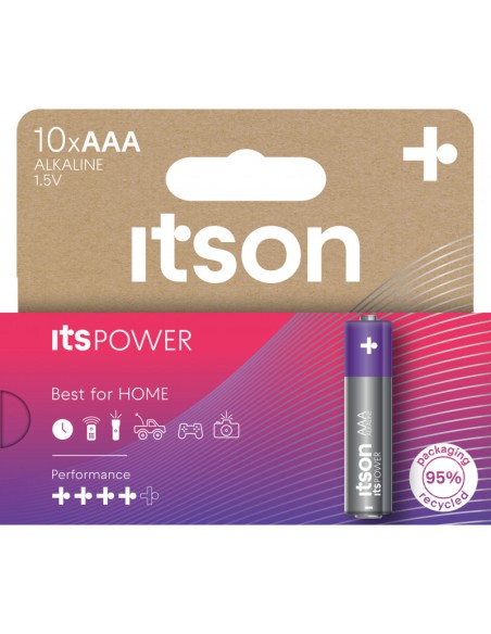 Patarei itson by Panasonic itsPOWER Alkaline AAA 10tk/pk