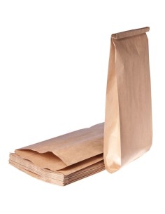 Pruun paberkott 12+7x27cm 40g/m2, pakis 100tk