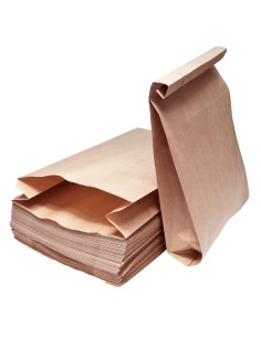 Pruun paberkott 18+9x32cm 50g/m2, pakis 100tk