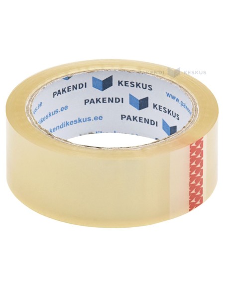 Läbipaistev pakketeip 36mm lai akrüül, rullis 66m