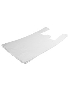 Särksangaga valge kilekott 32+18x63cm, pakis 100tk