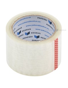 Läbipaistev pakketeip 76mm lai akrüül, rullis 66m
