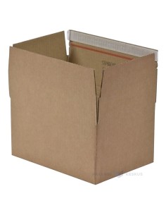 Liimiribaga ja avamisribaga mitme kõrgusega lainepappkarp 229x164x120-50mm