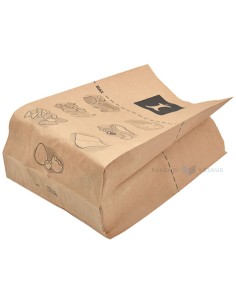 Pruunid komposteeritavad paberist prügikotid 20+14x34cm 8L 70g/m2, pakis 80tk