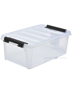 Läbipaistev hoiustuskast lukustatava kaanega 300x190x110mm 5L