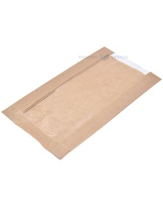 Aknaga pruun paberkott 16x6/10x31cm, pakis 100tk
