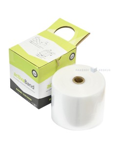 Käsipakkekile lint Stretch laiusega 10cm pikkusega 120cm 40mic, rullis 100tk