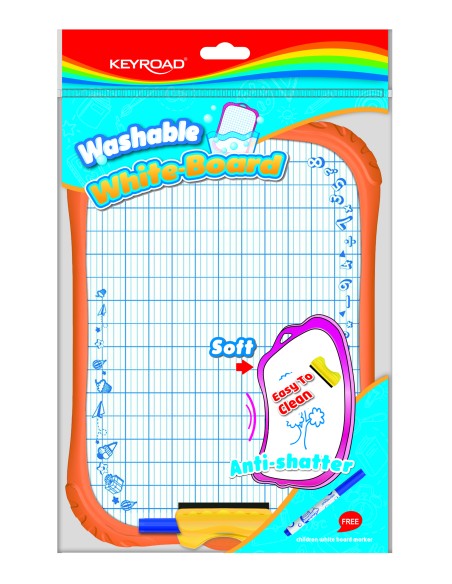 A4 water-proof white board with marker, washable material,1pc/opp bag