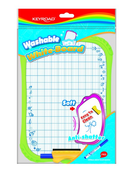 A4 water-proof white board with marker, washable material,1pc/opp bag
