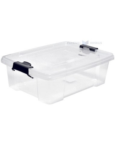 Läbipaistev hoiustuskast lukustatava kaanega 450x330x140mm 12L