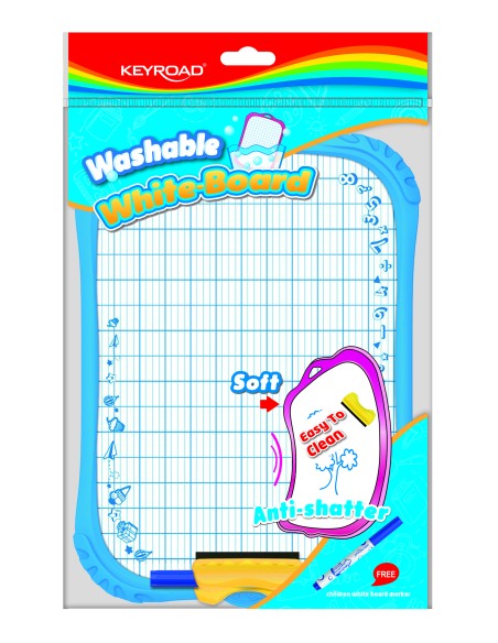 A4 water-proof white board with marker, washable material,1pc/opp bag