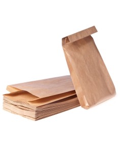 Pruun paberkott 14+7,5x32cm 45g/m2, pakis 100tk
