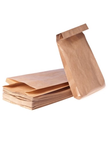 Pruun paberkott 14+7,5x32cm 45g/m2, pakis 100tk