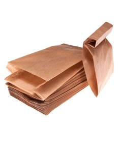 Pruun paberkott 9+5x19cm 35g/m2, pakis 100tk