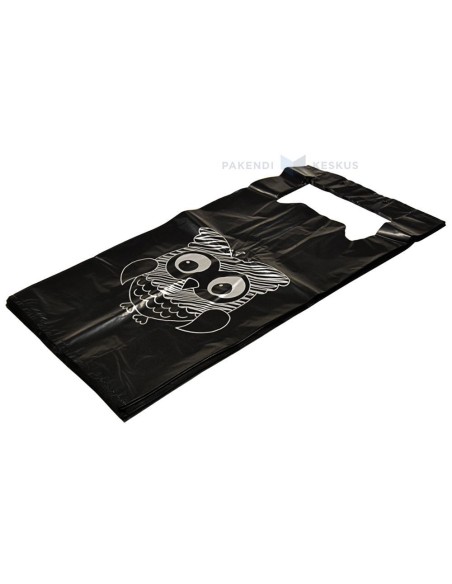 Särksangaga must kilekott ''Kakud'' 30+18x60cm, pakis 50tk