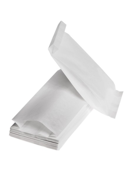Valge paberkott 9+5x19cm 40g/m2, pakis 100tk