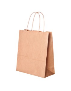 Spiraal pabersangadega pruun paberkott 18+8,5x22cm