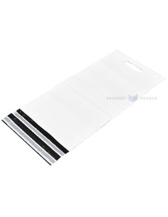 Kilest ümbrik topelt liimiribaga ja auksangaga 25x42+7+7cm, pakis 10tk