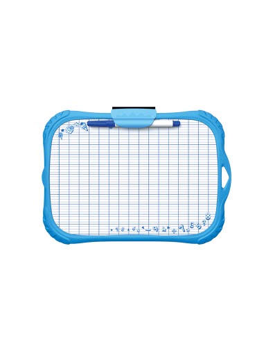 Valge tahvel Keyroad 21x30cm kahepoolne, pestav, plastikraamiga, markeriga