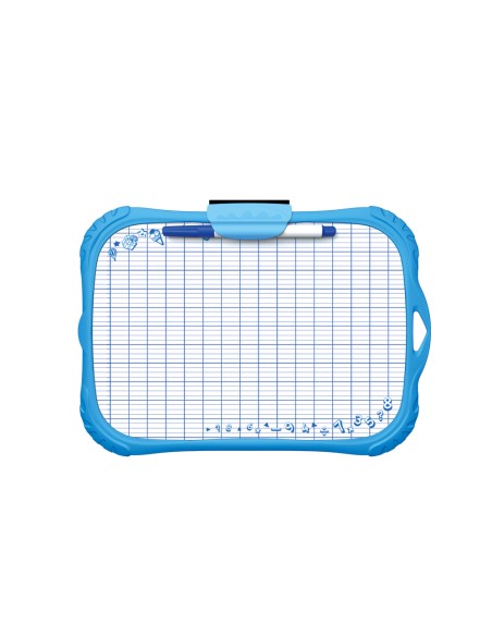 Valge tahvel Keyroad 21x30cm kahepoolne, pestav, plastikraamiga, markeriga