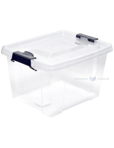 Läbipaistev hoiustuskast lukustatava kaanega 350x285x210mm 12L