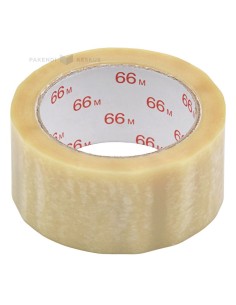 Läbipaistev pakketeip PVC 50mm lai, rullis 66m