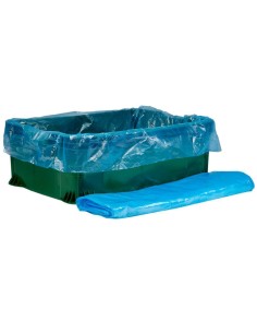 Sinine kilekott toiduainekastile 65+(2x22,5)x68cm, pakis 100tk