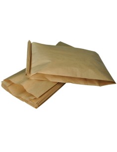Pruun paberkott 23+10x59cm 65g/m2, pakis 25tk