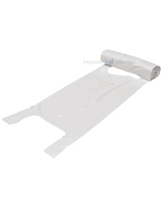 Särksangaga valge kilekott rullis 30+18x60cm, rullis 50tk
