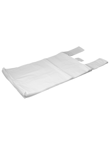 Särksangaga valge kilekott 30+18x55cm, pakis 100tk